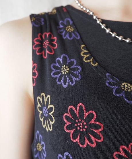 Flower Pattern N/S Dress BKPIYE