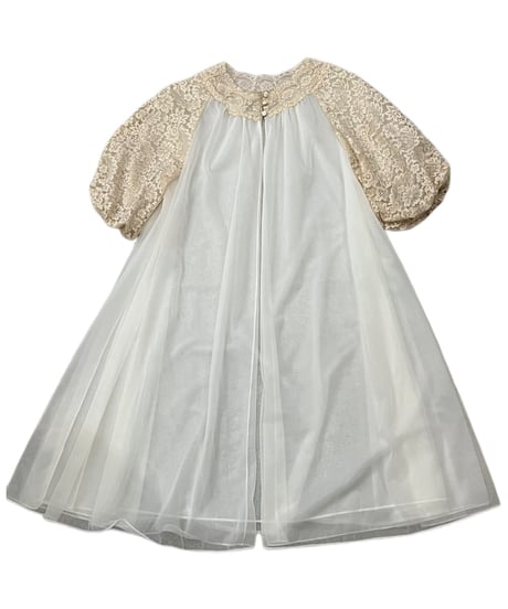 Lace Sleeve Lingerie Gown IVBE
