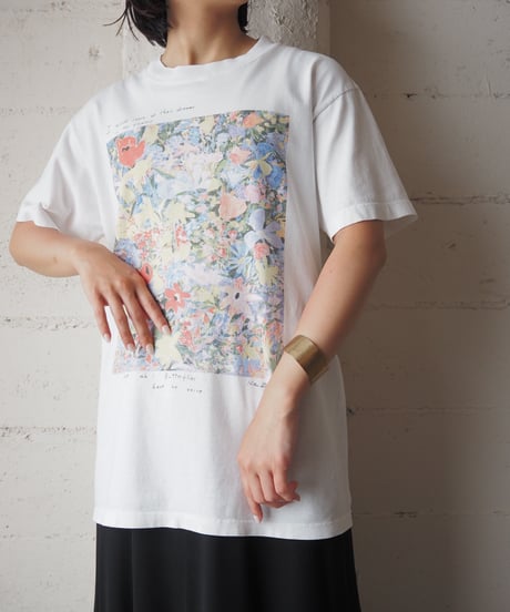 Ken Done Flower Print Tee WH