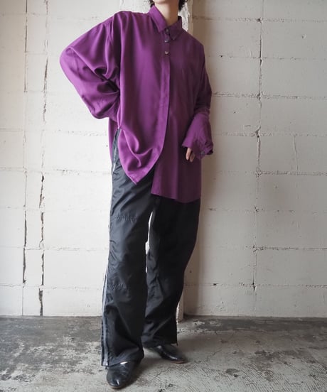 Big Silhouette Rayon Shirt PUR