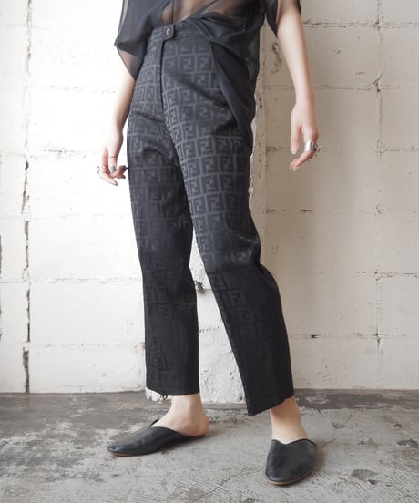 FENDI Shadow Pattern Pants BK