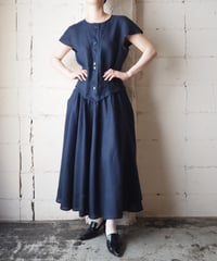 French Sleeve Linen Dress NV