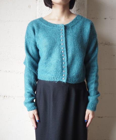 Many Button Short Cardigan BL