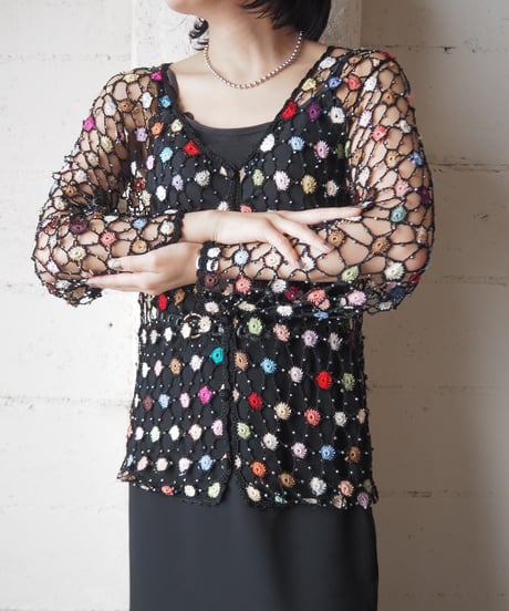Colorful Crochet Cardigan BK