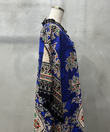 China Button Batik Dress BL