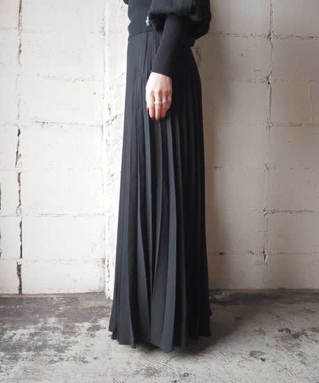 Accordion Pleats Skirt BK