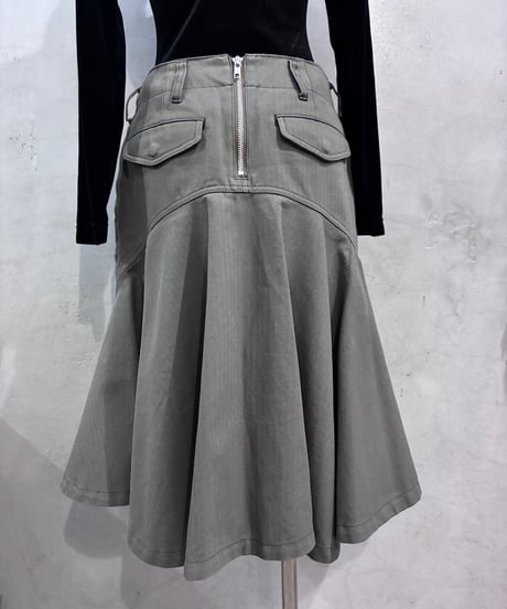 sacai luck Back Flared Cargo Skirt KA