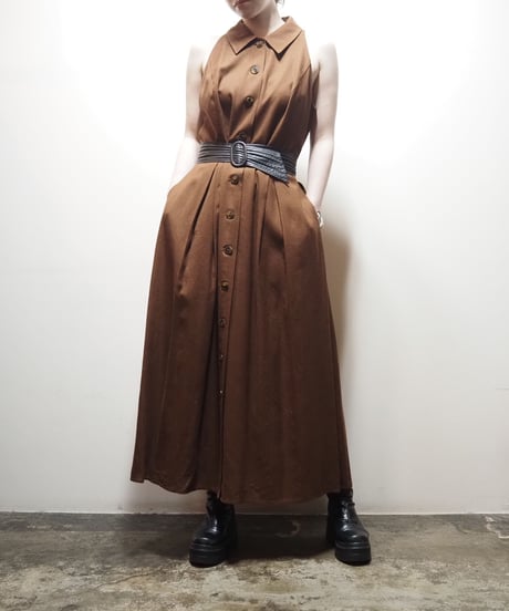 Sleeveless Shirt Dress BR
