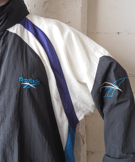 Reebok Tricolor Nylon Jacket BK WH BL