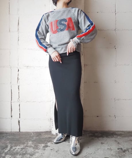 USA Line Sleeve Sweat GRRENV