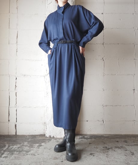 Collar Design Dolman Sleave Dress NV