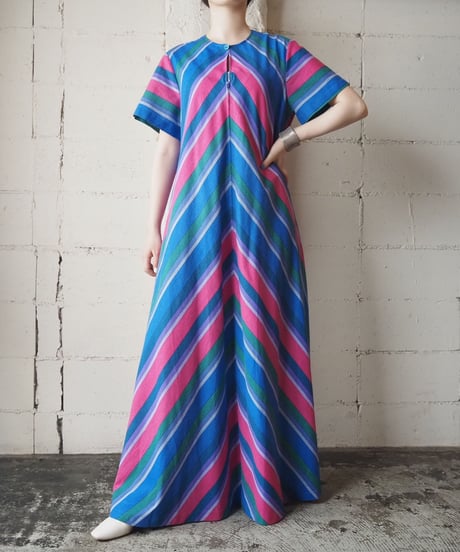 1960-1970's Front Zip Design Dress