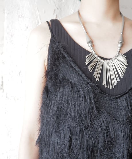 Fringe Design Camisole BK