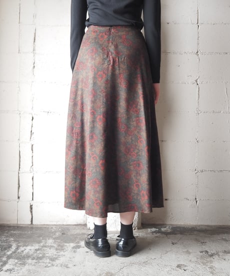 LAUREN Ralph Lauren Silk Floral Skirt BRREKA