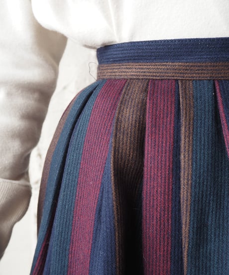 Stripe Tuck Skirt BURNV