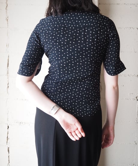 Tiny Pattern Short Sleeve Shirt NV