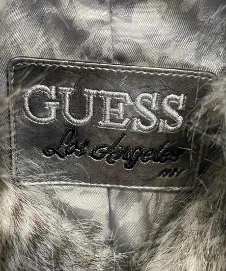 GUESS Belted Design Fake Fur Jacket BR