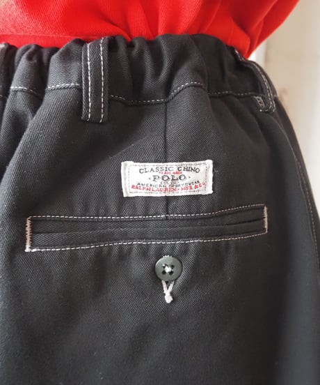 Remake Ralph Lauren Drawstring Tuck Pants BK