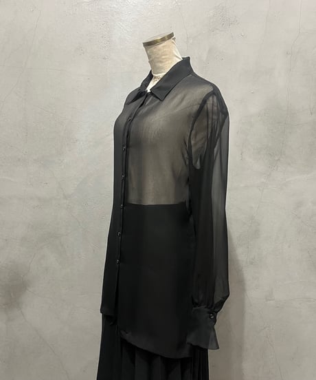 L/S Sheer Shirt BK