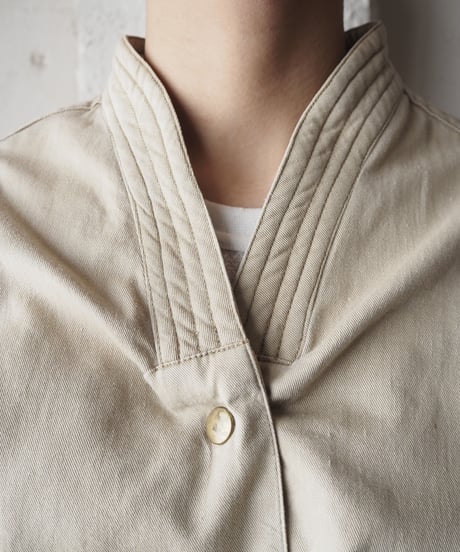 V Collar Design Blouson BE