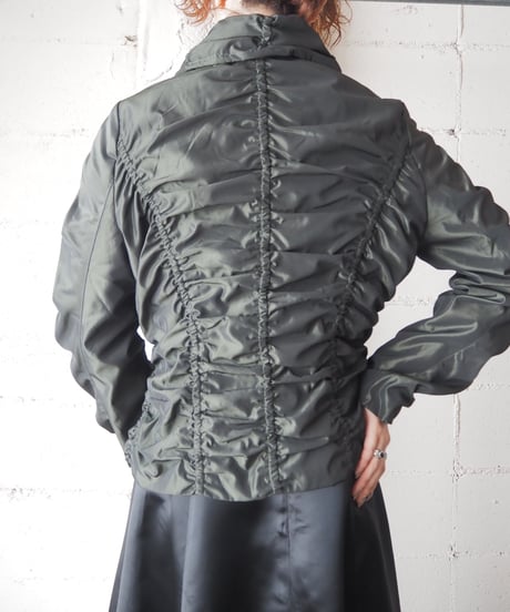 Shirring High Neck Jacket KA