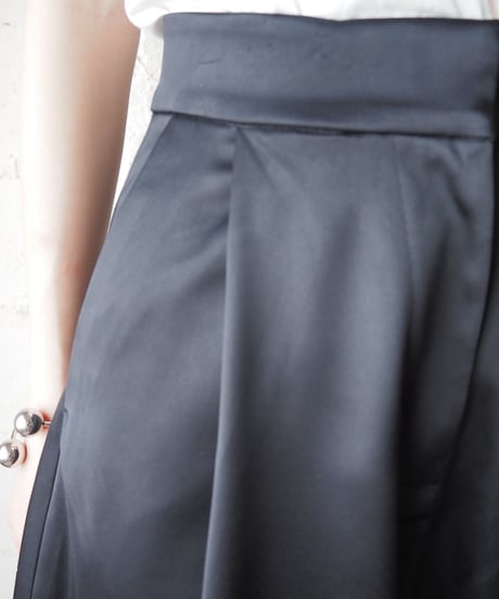 Satin Wide Pants BK