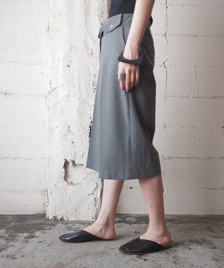 Center Pressed Wide Half Pants GR
