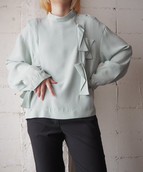 TOGA PULLA Frill Design Shirt LGN