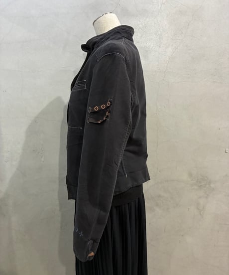 Marithé + François Girbaud Stand Collar Design Jacket BK
