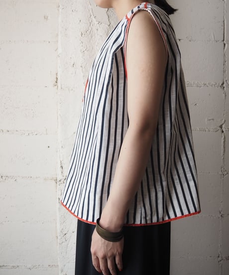 1970's Sleeveless Stripe Shirt WHNVRE