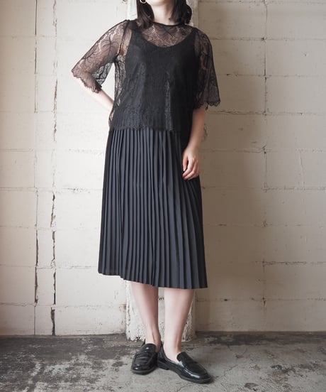 GANNI Flower Lace Tops BK