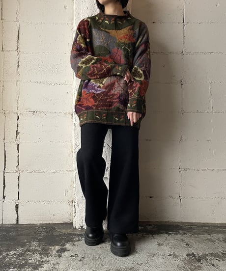 Hand Knit Botanical Pattern Knit KAOR