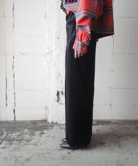 Velour A Line Skirt BK