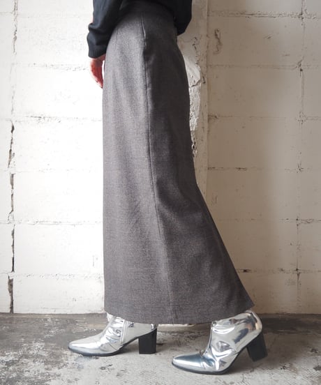 Glen Check Tight Skirt GRBR