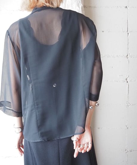 Sheer Design Shirt BK