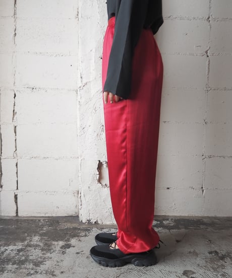 Satin Tuck Pants RE