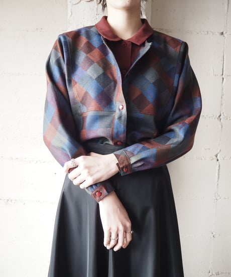 Design Collar Check Shirt RENV