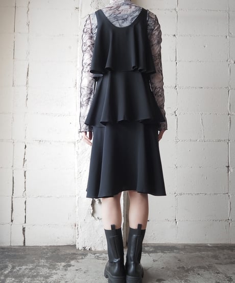 Tiered Sleeveless Dress BK