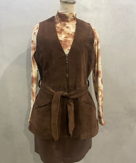 Belted Suede Vest BR