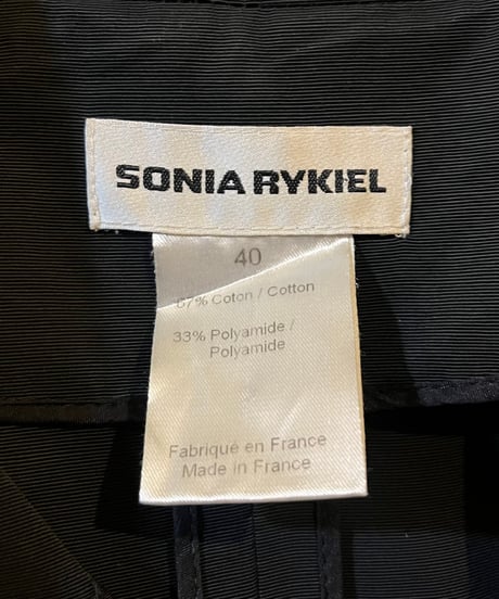 SONIA RYKIEL Drape Design Coat BK