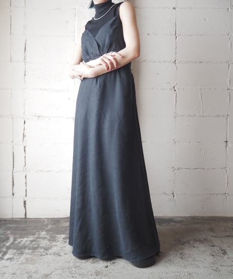 Linen Camisole Dress BK