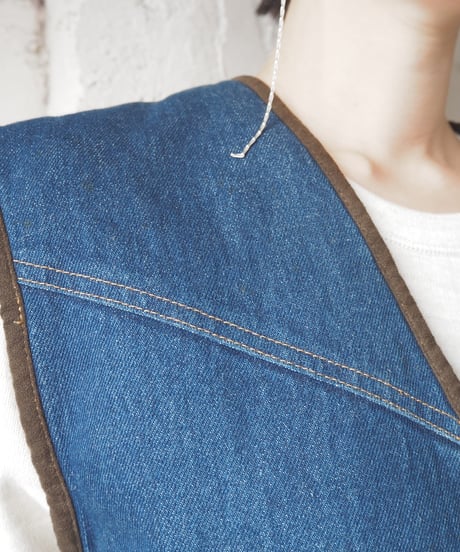 KENZO Jeans Boa Lining Denim Vest NV DBR
