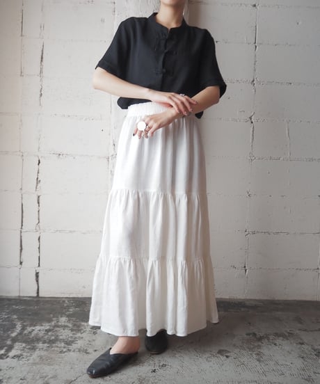 Short Sleeve China Shirt BK