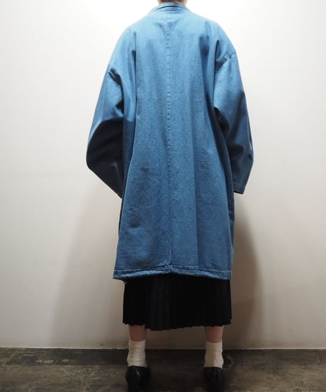 Denim Long Jacket BL