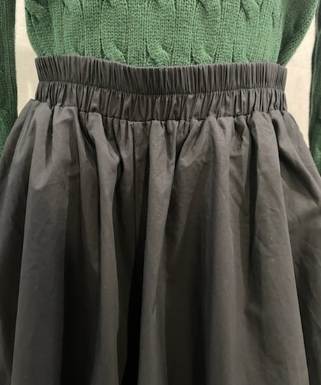 Cropped Gather Balloon Pants BK