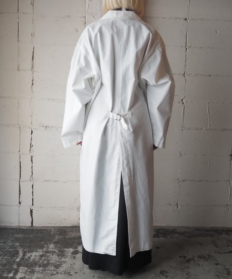 White Long Trench Coat WH