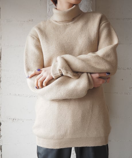 Turtle Neck Rib Knit BE