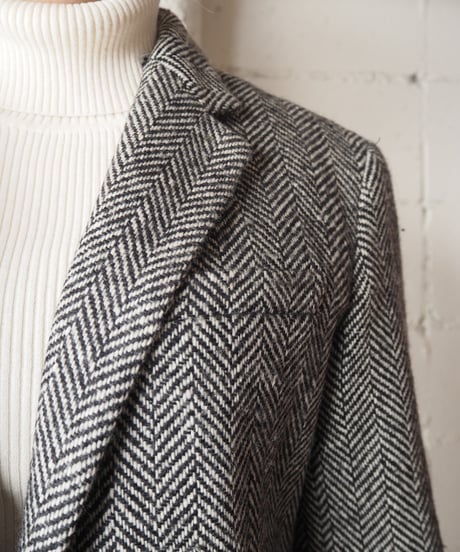 LAUREN Herringbone Tweed Tailored Jacket BKWH