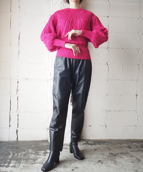 Dolman Sleeve Cable Knit PI