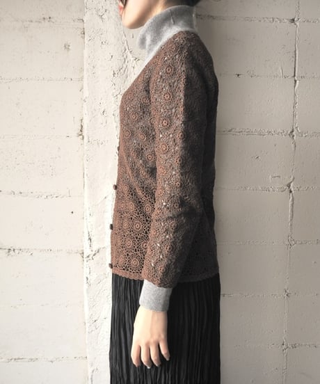 Hand Knit Crochet Cardigan BR